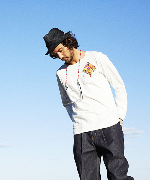 rehacer(レアセル)の「Star Tuck Wide Denim Pants- Raw denim(デニムパンツ・メンズ・インディゴブルー・LARGE/SMALL/MEDIUM)」の2枚目の写真