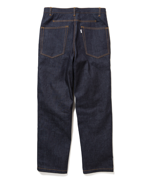 rehacer（レアセル）の「Star Tuck Wide Denim Pants- Raw denim