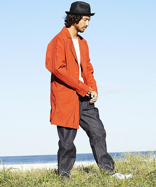 rehacer(レアセル)の「Star Tuck Wide Denim Pants- Raw denim(デニムパンツ・メンズ・インディゴブルー・LARGE/SMALL/MEDIUM)」の14枚目の写真