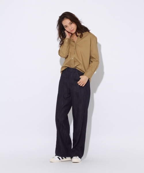 niko and...（ニコアンド）の「マーセレギュラーシャツ（シャツ/ブラウス・レディース・ベージュ/ピンク/ホワイト/オリーブ/スモーク/ライトベージュ/ベビーピンク・MEDIUM/LARGE）」の15枚目の写真