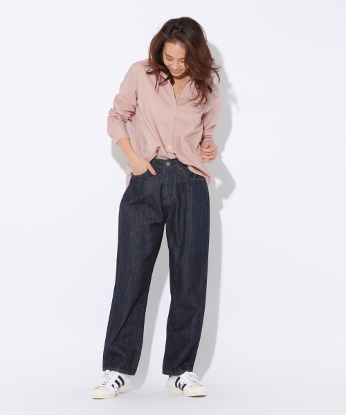 niko and...（ニコアンド）の「マーセレギュラーシャツ（シャツ/ブラウス・レディース・ベージュ/ピンク/ホワイト/オリーブ/スモーク/ライトベージュ/ベビーピンク・MEDIUM/LARGE）」の16枚目の写真