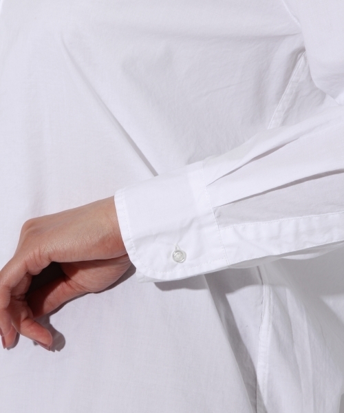 niko and...（ニコアンド）の「マーセレギュラーシャツ（シャツ/ブラウス・レディース・ベージュ/ピンク/ホワイト/オリーブ/スモーク/ライトベージュ/ベビーピンク・MEDIUM/LARGE）」の21枚目の写真