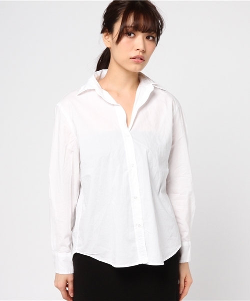 niko and...（ニコアンド）の「マーセレギュラーシャツ（シャツ/ブラウス・レディース・ベージュ/ピンク/ホワイト/オリーブ/スモーク/ライトベージュ/ベビーピンク・MEDIUM/LARGE）」の8枚目の写真