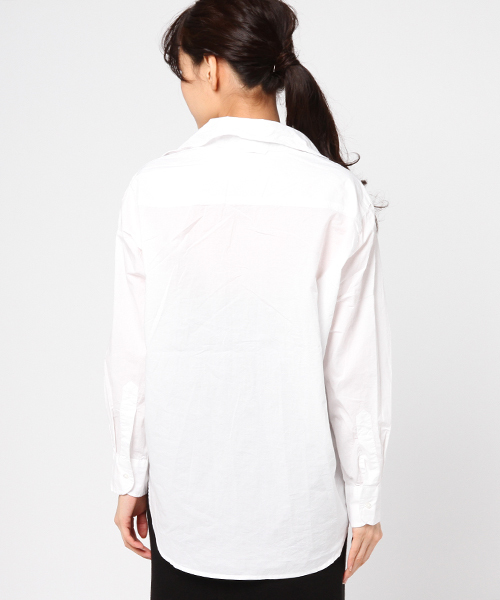 niko and...（ニコアンド）の「マーセレギュラーシャツ（シャツ/ブラウス・レディース・ベージュ/ピンク/ホワイト/オリーブ/スモーク/ライトベージュ/ベビーピンク・MEDIUM/LARGE）」の10枚目の写真