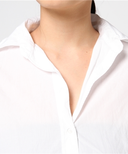 niko and...（ニコアンド）の「マーセレギュラーシャツ（シャツ/ブラウス・レディース・ベージュ/ピンク/ホワイト/オリーブ/スモーク/ライトベージュ/ベビーピンク・MEDIUM/LARGE）」の11枚目の写真