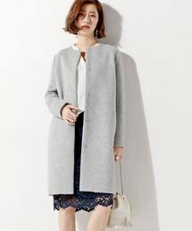 UNITED ARROWS | UBCE W/ALP シャギー ノーカラーコート(その他アウター)