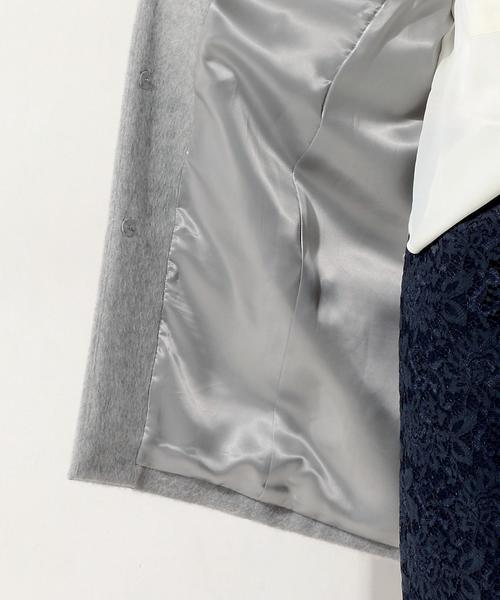 UNITED ARROWS（ユナイテッドアローズ）の「UBCE W/ALP シャギー ノーカラーコート（その他アウター・レディース・ライトグレー/ネイビー・36/38/40）」の17枚目の写真