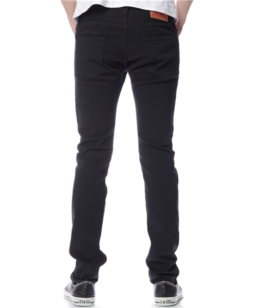 HYSTERIC GLAMOUR（ヒステリックグラマー）の「WOMAN ON SKULL刺繍 SチノスリムPT（チノパンツ・メンズ・ブラック・28inch/30inch/32inch）」の4枚目の写真