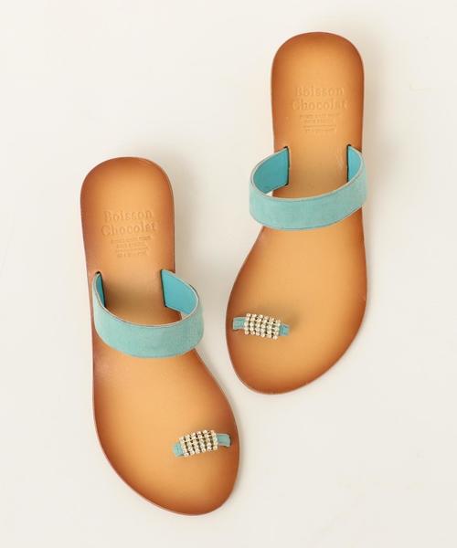 Boisson Chocolat（ボワソンショコラ）の「BFC　ﾋﾞｼﾞｭｰWEG SD30（サンダル・レディース・ライトブルー/ゴールド/ワイン/ピンク/イエロー/ネイビー/グレー/ブラック・S/M/L）」の3枚目の写真