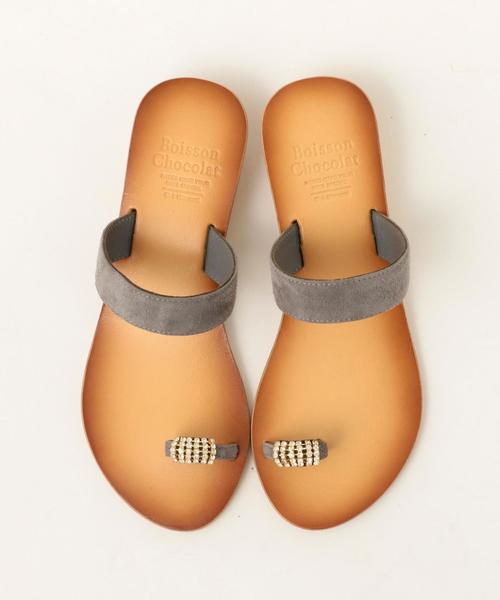 Boisson Chocolat（ボワソンショコラ）の「BFC　ﾋﾞｼﾞｭｰWEG SD30（サンダル・レディース・ライトブルー/ゴールド/ワイン/ピンク/イエロー/ネイビー/グレー/ブラック・S/M/L）」の16枚目の写真
