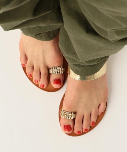 Boisson Chocolat（ボワソンショコラ）の「BFC　ﾋﾞｼﾞｭｰWEG SD30（サンダル・レディース・ライトブルー/ゴールド/ワイン/ピンク/イエロー/ネイビー/グレー/ブラック・S/M/L）」の20枚目の写真