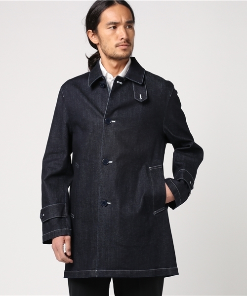 Mackintosh Philosophy ﾏｯｷﾝﾄｯｼｭ ﾌｨﾛｿﾌｨｰ の Dover ストレッチデニム ステンカラーコート Wear