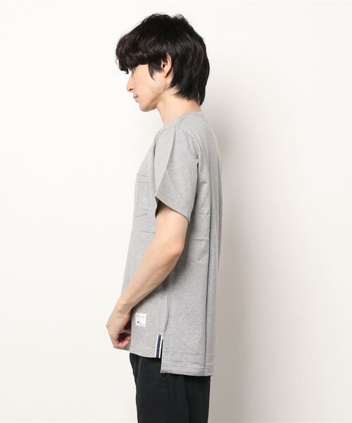 BLUE SAKURA（ブルーサクラ）の「STEP T-SHIRT（Tシャツ/カットソー・メンズ・ホワイト/ネイビー/グレー・3/1/2/4）」の4枚目の写真