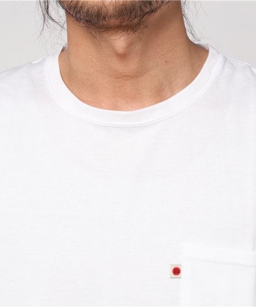 BLUE SAKURA（ブルーサクラ）の「STEP T-SHIRT（Tシャツ/カットソー・メンズ・ホワイト/ネイビー/グレー・3/1/2/4）」の6枚目の写真