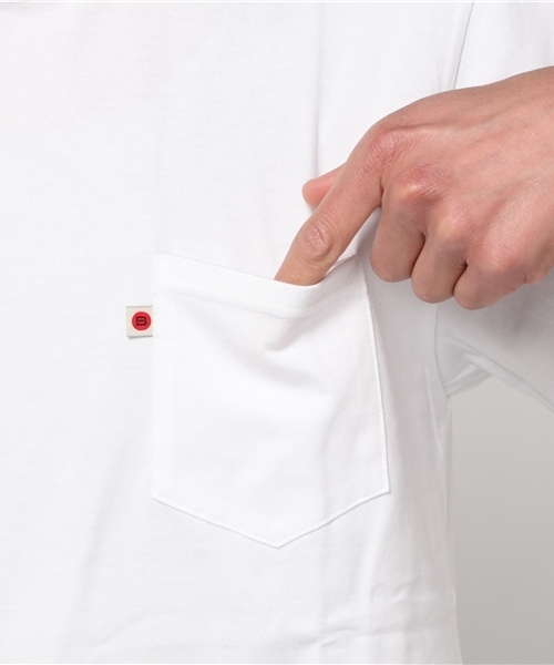 BLUE SAKURA（ブルーサクラ）の「STEP T-SHIRT（Tシャツ/カットソー・メンズ・ホワイト/ネイビー/グレー・3/1/2/4）」の8枚目の写真