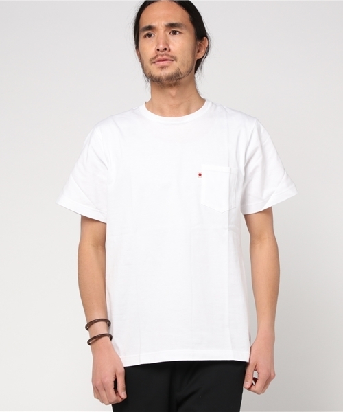 BLUE SAKURA（ブルーサクラ）の「STEP T-SHIRT（Tシャツ/カットソー・メンズ・ホワイト/ネイビー/グレー・3/1/2/4）」の11枚目の写真