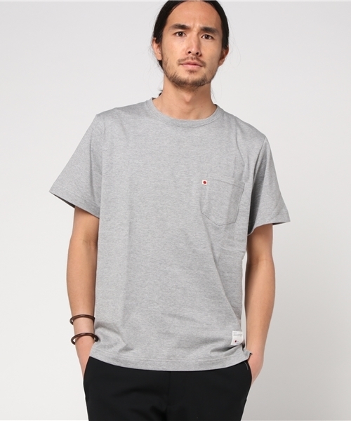 BLUE SAKURA（ブルーサクラ）の「STEP T-SHIRT（Tシャツ/カットソー・メンズ・ホワイト/ネイビー/グレー・3/1/2/4）」の13枚目の写真