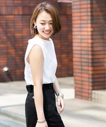 BEAUTY&YOUTH UNITED ARROWS | BY ドライコットンノースリーブカットソー ◆(Tシャツ/カットソー)