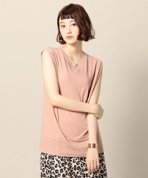 BEAUTY&YOUTH UNITED ARROWS（ビューティーアンドユースユナイテッドアローズ）の「BY ドライコットンノースリーブカットソー ◆（Tシャツ/カットソー・レディース・ホワイト/ブラック/ピンク/ワインレッド/モカ/パープル/その他1・FREE）」の13枚目の写真