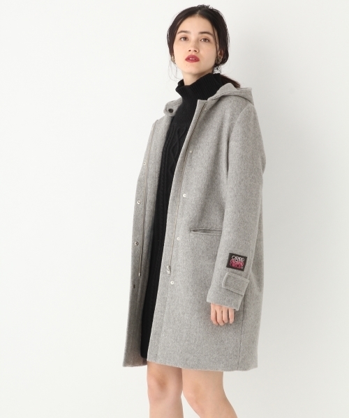 A part by（アパートバイ）の「casheepフードノーカラーコート 759743
