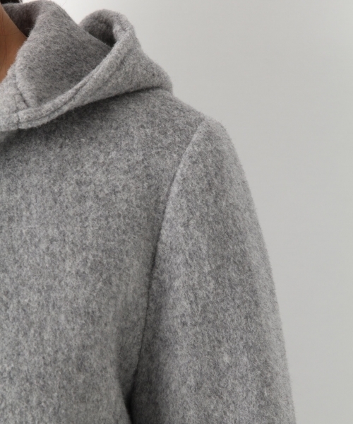 A part by（アパートバイ）の「casheepフードノーカラーコート 759743