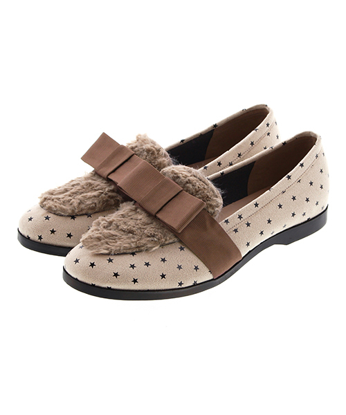 JELLY BEANS（ジェリービーンズ）の「【WEB限定】リボンファーローファーシューズ(134-78116)JELLY BEANS(ジェリービーンズ)【Made in Japan】（ローファー・レディース・チェック/アイボリー/ブラック/ワイン・L/M/S）」の18枚目の写真