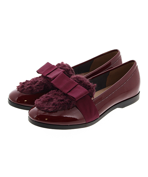 JELLY BEANS（ジェリービーンズ）の「【WEB限定】リボンファーローファーシューズ(134-78116)JELLY BEANS(ジェリービーンズ)【Made in Japan】（ローファー・レディース・チェック/アイボリー/ブラック/ワイン・L/M/S）」の20枚目の写真