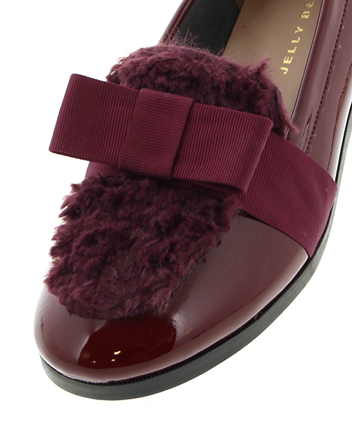 JELLY BEANS（ジェリービーンズ）の「【WEB限定】リボンファーローファーシューズ(134-78116)JELLY BEANS(ジェリービーンズ)【Made in Japan】（ローファー・レディース・チェック/アイボリー/ブラック/ワイン・L/M/S）」の14枚目の写真