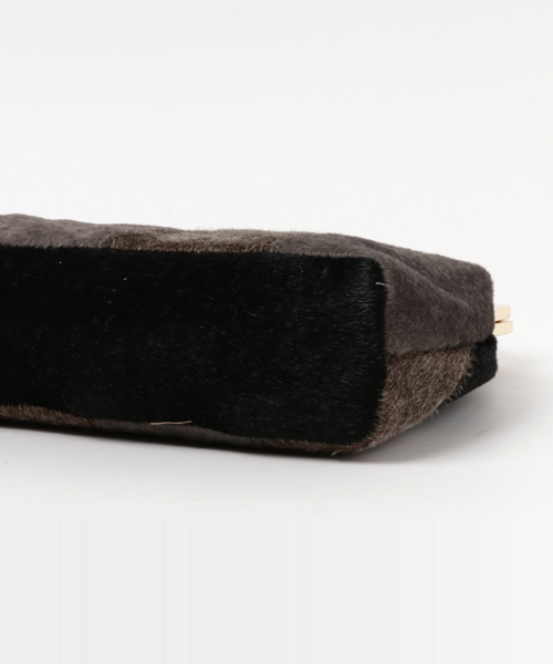 merry jenny（メリージェニー）の「パッチワークがま口bag（ショルダーバッグ・レディース・ブラック/ワイン/アイボリー・FREE）」の5枚目の写真