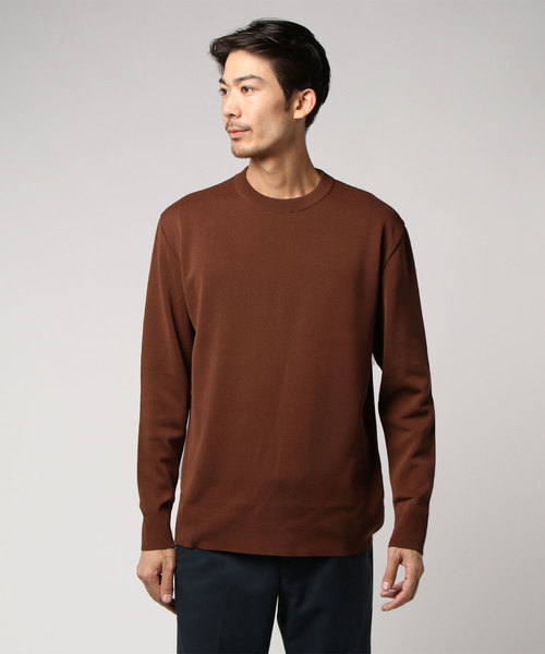 UNITED TOKYO（ユナイテッドトウキョウ）の「Super120's 18Gウォッシャブルクルーネックニット（ニット/セーター・メンズ・ブルー/グレー/ライトグリーン/マルチ/ネイビー/レッド/バーガンディー/ライトグレー/ブラック/ベージュ/ブラウン・1/2/3）」の5枚目の写真