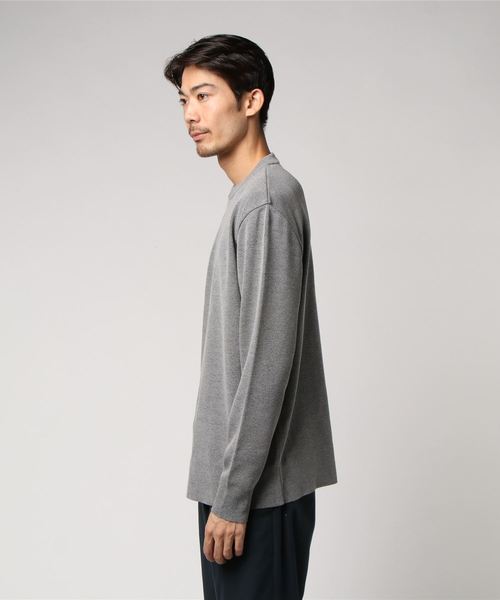 UNITED TOKYO（ユナイテッドトウキョウ）の「Super120's 18Gウォッシャブルクルーネックニット（ニット/セーター・メンズ・ブルー/グレー/ライトグリーン/マルチ/ネイビー/レッド/バーガンディー/ライトグレー/ブラック/ベージュ/ブラウン・1/2/3）」の16枚目の写真