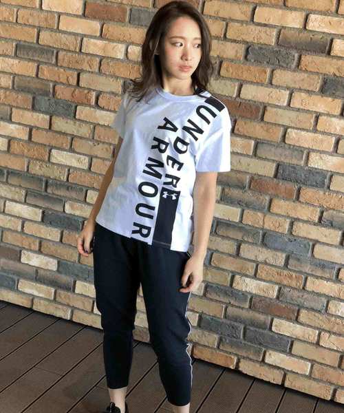 UNDER ARMOUR(アンダーアーマー)の「レディース トレーニング半袖Tシャツ / ガールフレンドクルー(Tシャツ/カットソー・レディース・ホワイト/ブラック/グレー・L/M/S/XL)」の6枚目の写真