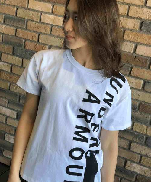 UNDER ARMOUR(アンダーアーマー)の「レディース トレーニング半袖Tシャツ / ガールフレンドクルー(Tシャツ/カットソー・レディース・ホワイト/ブラック/グレー・L/M/S/XL)」の8枚目の写真