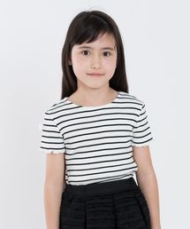 SHIPS | SHIPS KIDS:リブ フリル TEE(100～130cm)(Tシャツ/カットソー)