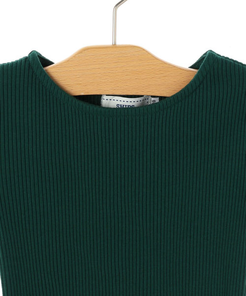 SHIPS（シップス）の「SHIPS KIDS:リブ フリル TEE(100～130cm)（Tシャツ/カットソー・キッズ・ネイビー/オフホワイト/グリーン・100/110/120/130）」の13枚目の写真