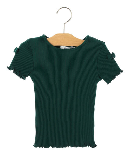 SHIPS（シップス）の「SHIPS KIDS:リブ フリル TEE(100～130cm)（Tシャツ/カットソー・キッズ・ネイビー/オフホワイト/グリーン・100/110/120/130）」の11枚目の写真