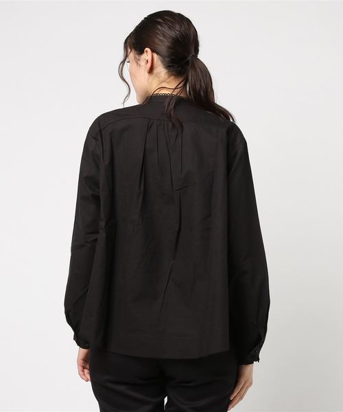 MERLOT（メルロー）の「襟リボンミニボタンブラウス6512（シャツ/ブラウス・レディース・ホワイト/ブルー/ブラック・FREE）」の11枚目の写真