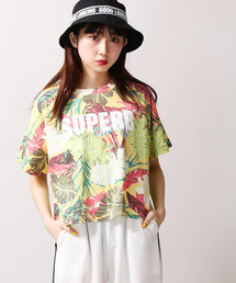 WEGO | WEGO/ボタニカルロゴプリントTシャツ(Tシャツ/カットソー)