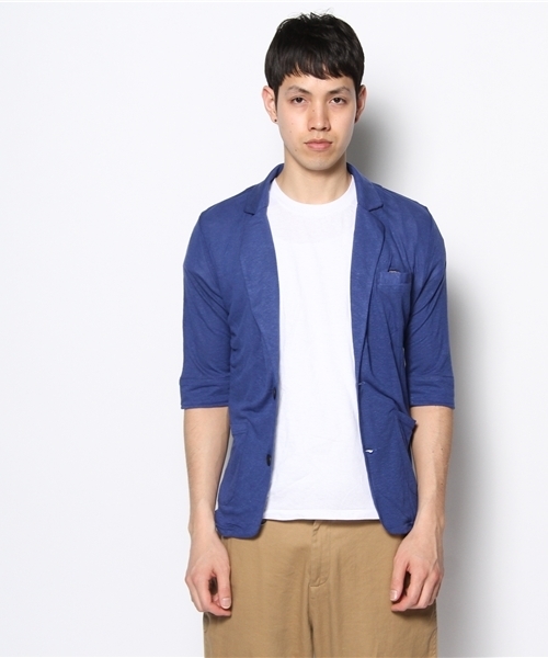 HAMNETT（ハムネット）の「ラペルカーデカラー（カーディガン/ボレロ・メンズ・ブラック/ベージュ/ブルー/オレンジ・MEDIUM/LARGE）」の5枚目の写真