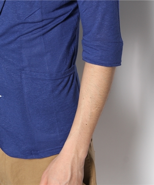 HAMNETT（ハムネット）の「ラペルカーデカラー（カーディガン/ボレロ・メンズ・ブラック/ベージュ/ブルー/オレンジ・MEDIUM/LARGE）」の10枚目の写真