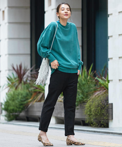 BEAUTY&YOUTH UNITED ARROWS(ビューティーアンドユースユナイテッドアローズ)の「BY∴ ピグメントビッグスウェット о(スウェット・レディース・ケリー/ブラック/ライトブルー/その他1・FREE)」の7枚目の写真