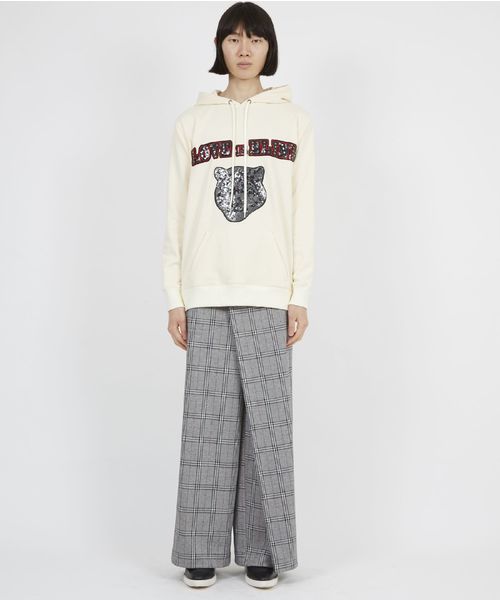 GalaabenD(ガラアーベント)の「ライト裏毛 パーカー(パーカー・メンズ・ブラック/オフホワイト・MEDIUM)」の7枚目の写真