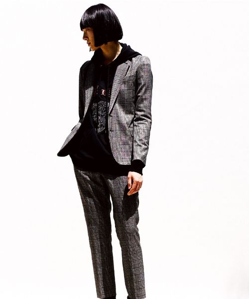 GalaabenD(ガラアーベント)の「ライト裏毛 パーカー(パーカー・メンズ・ブラック/オフホワイト・MEDIUM)」の10枚目の写真