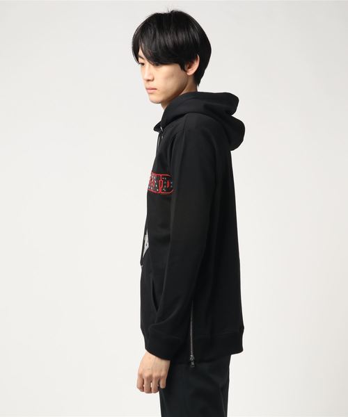 GalaabenD(ガラアーベント)の「ライト裏毛 パーカー(パーカー・メンズ・ブラック/オフホワイト・MEDIUM)」の5枚目の写真