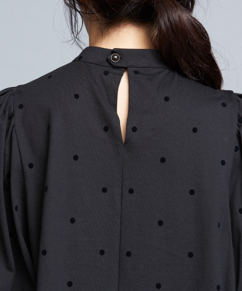 qualite（カリテ）の「ドットフロッキードルマンカットソー（Tシャツ/カットソー・レディース・ブラック/ベージュ・フリー）」の17枚目の写真