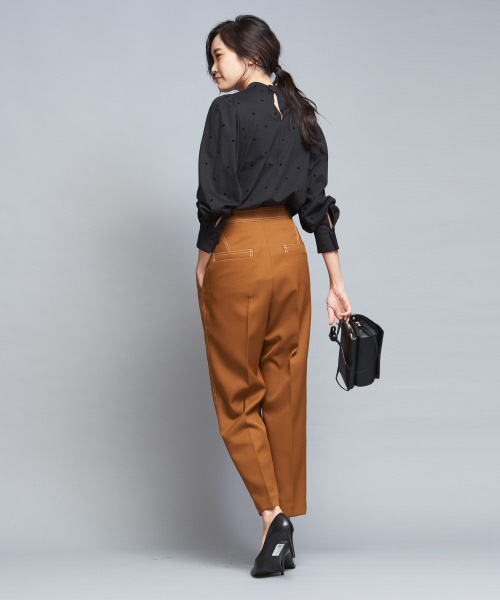 qualite（カリテ）の「ドットフロッキードルマンカットソー（Tシャツ/カットソー・レディース・ブラック/ベージュ・フリー）」の16枚目の写真