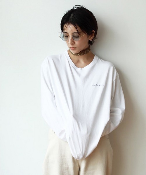 TODAYFUL(トゥデイフル)の「レタリングロングT(Tシャツ/カットソー・レディース・ホワイト/ベージュ・FREE)」の2枚目の写真