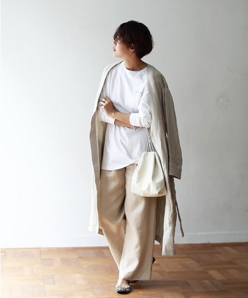 TODAYFUL(トゥデイフル)の「レタリングロングT(Tシャツ/カットソー・レディース・ホワイト/ベージュ・FREE)」の9枚目の写真