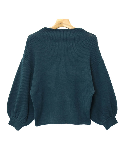 andme(アンドミー)の「ボリューム袖リブニットセータートップス(ニット/セーター・レディース・ブラック/グリーン/グレー/オフホワイト/ベージュ/ネイビー・M)」の18枚目の写真