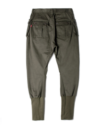glamb グラム アップランドチェックスラックス 裾リブ 2 glamb(グラム)】Irregular Tuck Wide Slacks ファイブタック